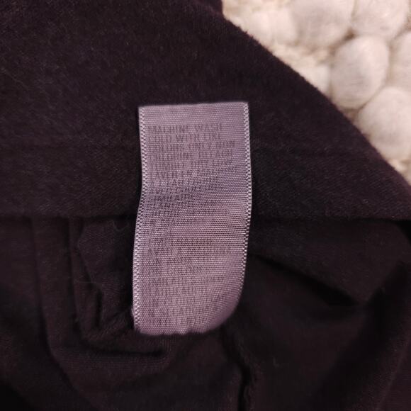 James Perse Ruched Dress Dark Purple Wine Sz 0 - Picture 8 of 8